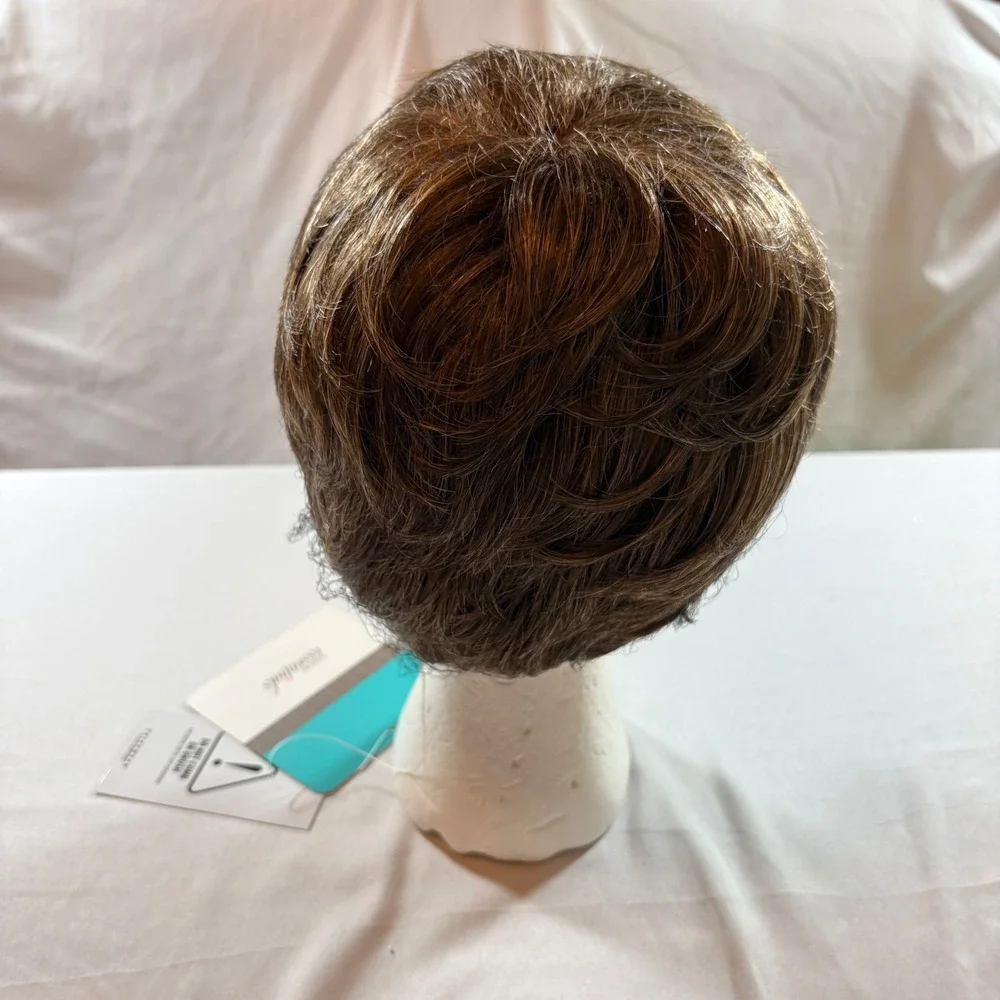 Gabor Essentials Laughter Wig Womens Average Brown Grey Heat Friendly Synthetic